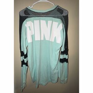 Victoria's Secret PINK Mint and Black Top